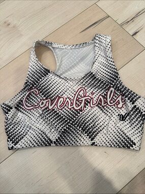 CA CALI Vintage California Allstars Covergirls Bra Top, size youth large